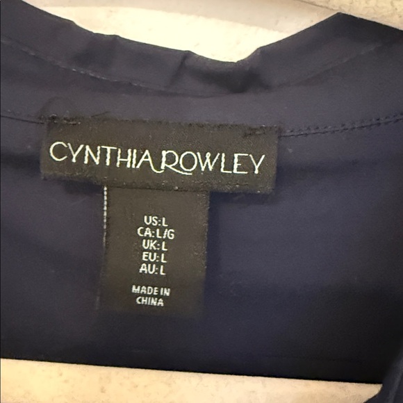 Cynthia Rowley Dark Blue Long Sleeve Dress - Picture 4 of 7